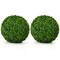 2 Pieces Artificial Boxwood Topiary UV Protected Indoor/Outdoor Balls